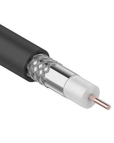 RG-6U, 75 Ом, CCS/Al/Al, 64%, 100 м OUTDOOR. REXANT (01-2202). Кабель коаксиальный радиочастотный. Rexant в Архангельске