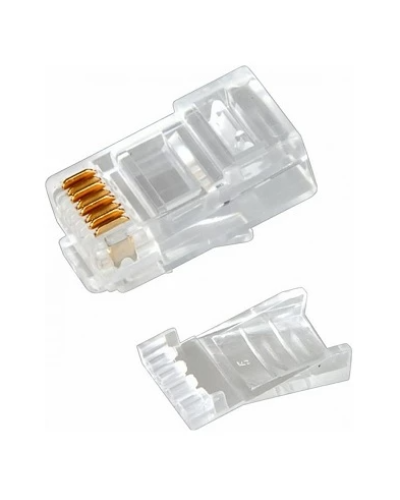 Разъем RJ-45(8P8C) под витую пару, UTP, CAT 6, с вставкой REXANT (05-1031). Разъем RJ-45. Rexant в Архангельске
