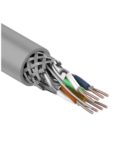 S/FTP, CAT 7, PVC, 4PR, 23AWG, INDOOR, SOLID, серый, 305 м, REXANT (01-0542). Кабель «витая пара» (LAN) для структурированных систем связи. Rexant в Архангельске