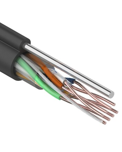 U/UTP 4PR 24AWG CAT5e 305м OUTDOOR+ТРОС*1 REXANT (01-0046). Кабель «витая пара» (LAN) для структурированных систем связи. Rexant в Архангельске