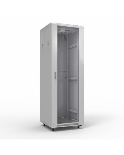 Шкаф телекоммуникационный 19 напольный 42U 600х800 мм, передняя дверь стекло, задняя дверь металл, RAL 7035 (состоит из 3 частей) (04-2306). Шкаф телекоммуникационный 19 напольный 42U. Rexant в Архангельске