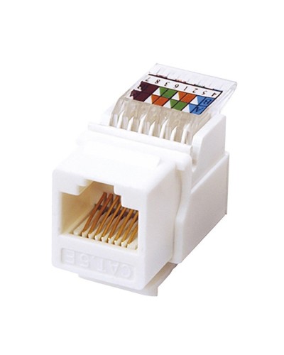 Модуль Keystone Jack RJ-45(8P8C), UTP, CAT 5e, тип 180 градусов, самозажимной, белый REXANT (03-1012): Модуль Keystone Jack в Архангельске
