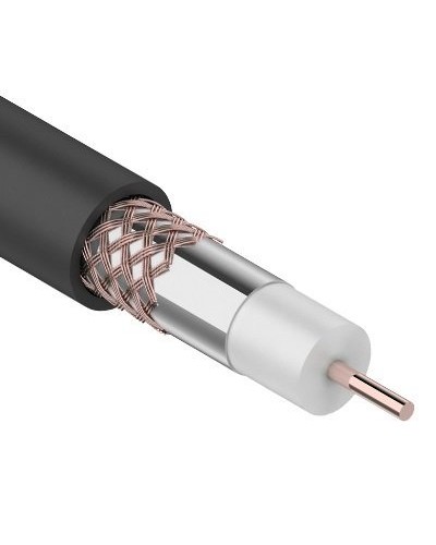 RG-6U+Cu, 75 Ом, Cu/Al/Cu, 64%, 100м. OUTDOOR REXANT (01-2222). Кабель коаксиальный радиочастотный. Rexant в Архангельске