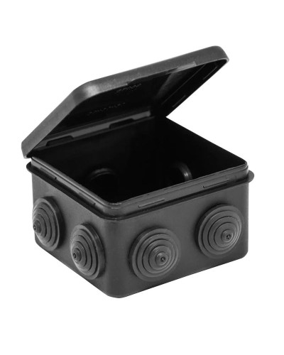 Коробка TYCO ОП 80х80х50мм откидная крышка УХЛ1 IP54 черный (67040МЧ). Коробка распределительная. RuVinil в Архангельске