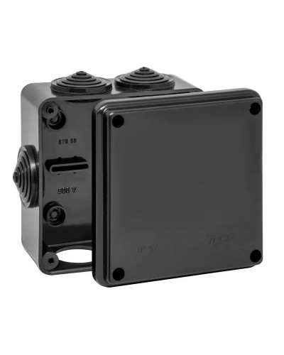 Коробка TYCO ОП 100х100х50мм УХЛ1 IP54 черный (67050Ч). Коробка распределительная. RuVinil в Архангельске