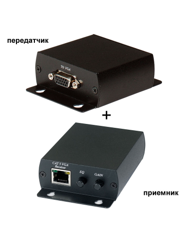 TTA111VGA. Комплект активный приемник + активный передатчик VGA-видеосигнала. SC&T в Архангельске