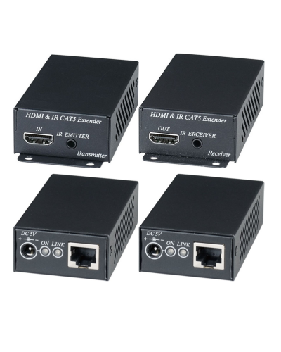 HE02EI. Комплект для передачи HDMI-сигнала с ИК-повторителем. SC&T в Архангельске