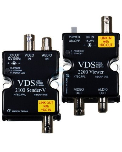 VDS 2100/2200. Удлинитель видео-, аудиосигнала, напряжения питания по коаксиальному кабелю. SC&T в Архангельске