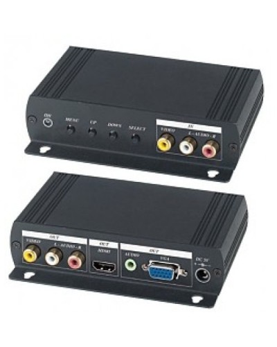AD001HH. Преобразователь композитного видео и аудиосигналов в VGA и HDMI. SC&T в Архангельске