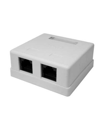 Розетка настенная RJ-45, 8P8C, Cat.5e, 2 порта UTP (10-0309): Компьютерная розетка в Архангельске