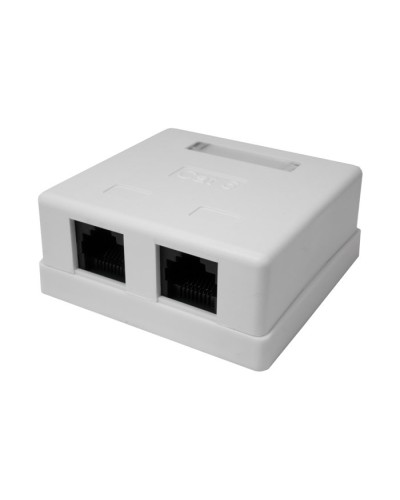 Розетка настенная RJ-45, 8P8C, Cat.6, 2 порта UTP (10-0310): Компьютерная розетка в Архангельске