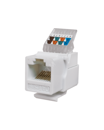 Модуль-вставка Keystone Кат5е, без.инстр.зад, белый UTP (10-0312): Вставка Keystone Jack RJ-45 в Архангельске