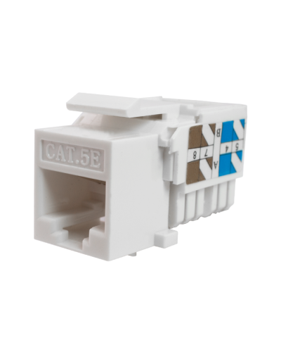 Модуль-вставка Keystone Кат5е, инстр.зад, белый UTP (10-0313): Вставка Keystone Jack RJ-45 в Архангельске