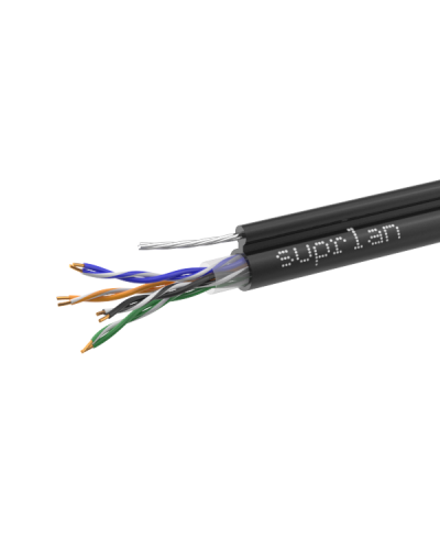 UTP Cat.5e 4x2x0,51 Cu PE Outdoor T-FG8 (трос) Premium (01-0308-1). Кабель «витая пара» (LAN) для структурированных систем связи. SUPRLAN в Архангельске