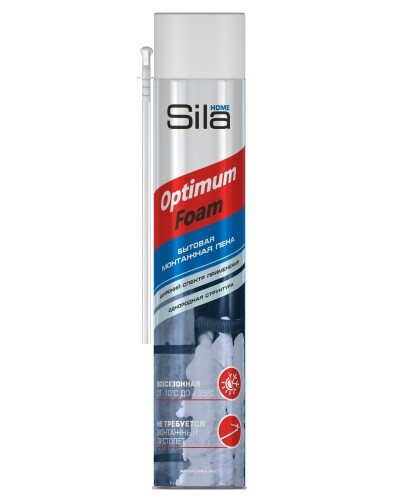 Пена монтажная SILA HOME OPTIMUM FOAM, всесезонная, 750 мл. Пена монтажная. Sila в Архангельске