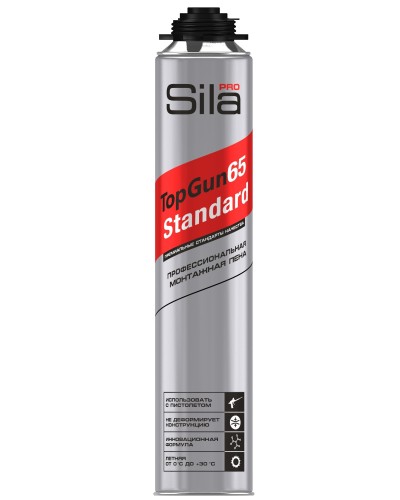 Пена монтажная Sila Pro TopGun 65 STANDARD, 850 мл. Пена монтажная профессиональная. Sila в Архангельске