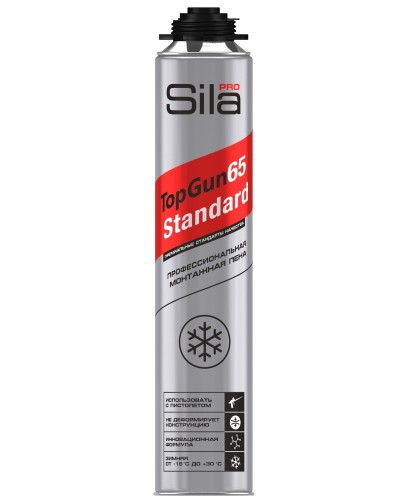 Пена монтажная Sila Pro TopGun 65 STANDARD winter, 850 мл. Пена монтажная профессиональная. Sila в Архангельске