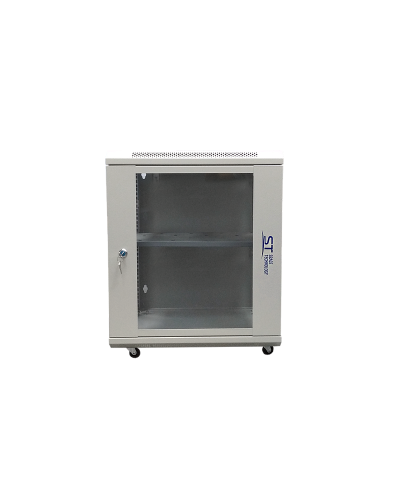ST-NC12U600 (серый) С ПОЛКОЙ. Шкаф телекоммуникационный 19 настенный 12U. Space Technology в Архангельске