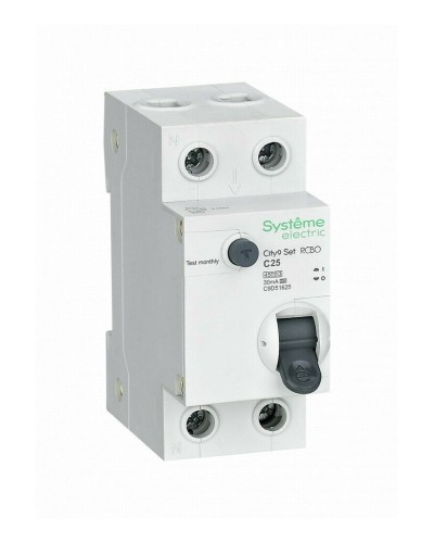 City9 Set 1P+N С 25А 4.5kA 30мА A 230В (C9D55625). Автоматический выключатель дифференциального тока. Systeme Electric в Архангельске