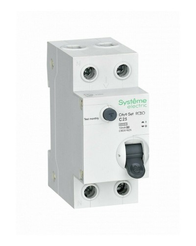 City9 Set 1P+N С 25А 4.5kA 10мА A 230В (C9D51625). Автоматический выключатель дифференциального тока. Systeme Electric в Архангельске