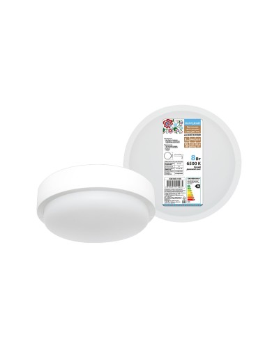 ДПП 3901 8Вт 6500К IP65 белый круг (SQ0366-0148). Светодиодный светильник LED. TDM ЕLECTRIC в Архангельске