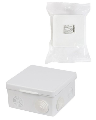 Коробка ОП 100х100х55мм, крышка, IP54, 8вх. (SQ1401-0513). Распаячная коробка. TDM ЕLECTRIC в Архангельске