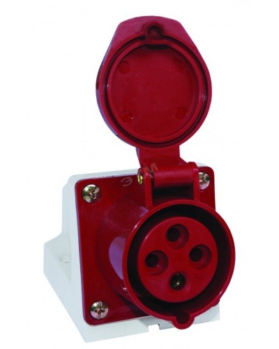 Розетка 114 стационарная 3Р+РЕ 16А 380В IP44 (SQ0602-0002). Розетка. TDM ЕLECTRIC в Архангельске