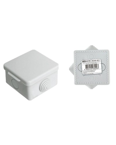 Коробка ОП 65х65х50мм, крышка, IP54, 4вх (SQ1401-0511). Распаячная коробка. TDM ЕLECTRIC в Архангельске