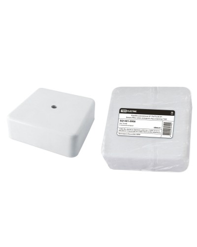 Коробка КР 75х75х28 ОП белая, IP40, с клеммной колодкой (SQ1401-0906). Распаячная коробка. TDM ЕLECTRIC в Архангельске