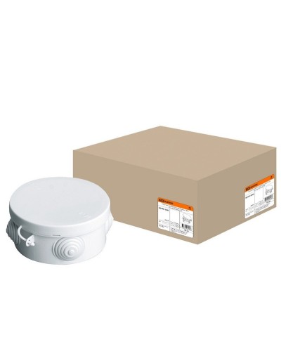 Коробка ОП D85х40мм, крышка, IP54, 4вх. (SQ1401-0502). Распаячная коробка. TDM ЕLECTRIC в Архангельске