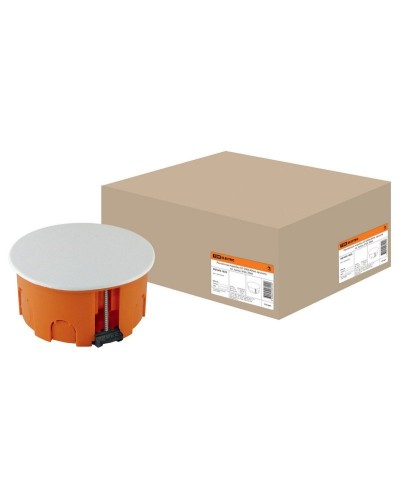 Распаячная коробка СП D80х40мм, крышка, пл. лапки, IP20, TDM (SQ1403-1025). Распаячная коробка СП. TDM ЕLECTRIC в Архангельске