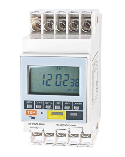 ТЭ8A-1мин/7дн-8on/off-16А-DIN TDM (SQ1503-0002). Таймер электронный. TDM ЕLECTRIC в Архангельске