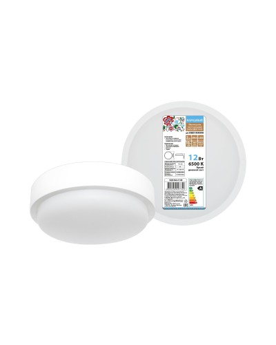 ДПП 3901 12Вт 6500К IP65 белый круг (SQ0366-0140). Светодиодный светильник LED. TDM ЕLECTRIC в Архангельске