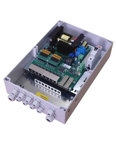 TFortis PSW-2G8F+. Коммутатор для подключения 8 камер. TFortis в Архангельске