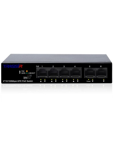 TR-NS1106-60-4POE. Коммутатор с PoE. Trassir в Архангельске