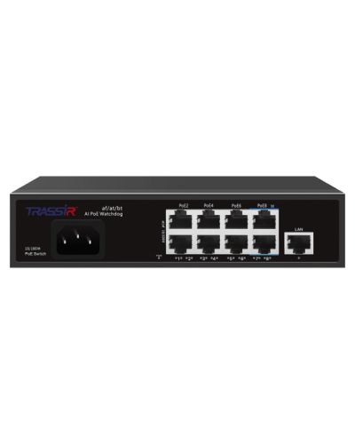 TR-NS1109-120-8PoE. Коммутатор с PoE. Trassir в Архангельске