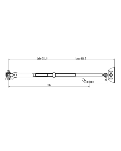 Рычаг-503 LONG. Рычаг удлиненный для доводчиков. VIZIT в Архангельске