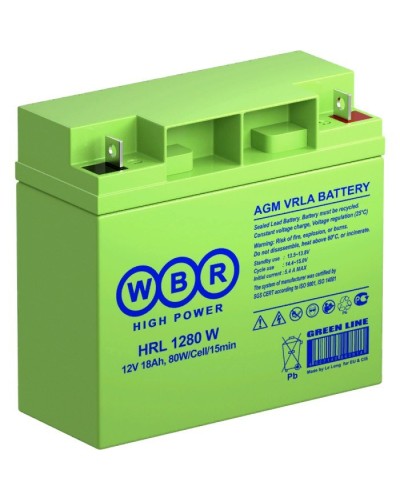 WBR HRL1280W. Аккумулятор герметичный свинцово-кислотный. WBR в Архангельске