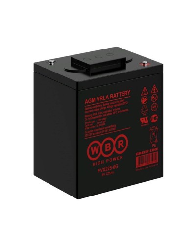 WBR EVX225-6G. Аккумулятор герметичный свинцово-кислотный. WBR в Архангельске