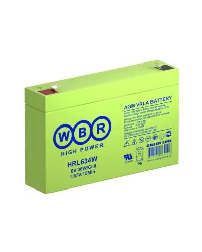 WBR HRL634W. Аккумулятор герметичный свинцово-кислотный. WBR в Архангельске