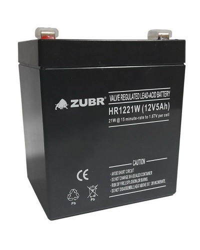 ZUBR HR 1221W (12V, 5Ah). Аккумулятор герметичный свинцово-кислотный. ZUBR в Архангельске