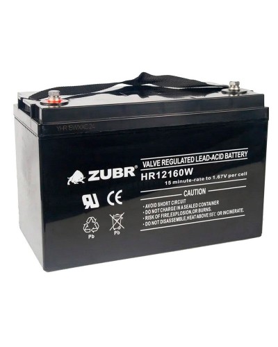 ZUBR HR 12160W (12V, 45Ah). Аккумулятор герметичный свинцово-кислотный. ZUBR в Архангельске