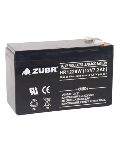 ZUBR HR 1228W (12V, 7,2Ah). Аккумулятор герметичный свинцово-кислотный. ZUBR в Архангельске