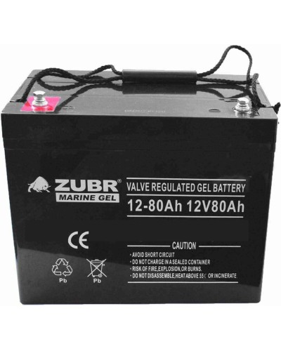 ZUBR MARINE GEL NPG 12-80 (12V, 80Ah). Аккумулятор герметичный свинцово-кислотный. ZUBR в Архангельске