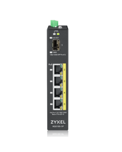 RGS100-5P-ZZ0101F. Промышленный PoE+ коммутатор. ZYXEL в Архангельске