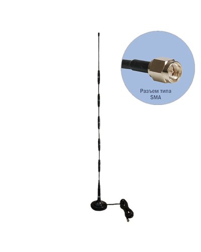 Антей 907 SMA 3м, на магните, 14dB. Антенна GSM на магнитном основании. Антей-Ко в Архангельске