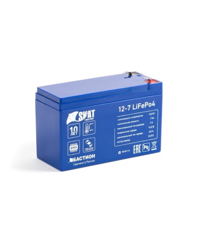 Skat i-Battery 12-7 LiFePo4 (645). Li-Ion аккумулятор. Бастион в Архангельске