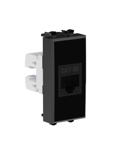Розетка RJ-45, кат.5E, Avanti, 1 модуль, черный квадрат (4402661): Розетка компьютерная модульная в Архангельске