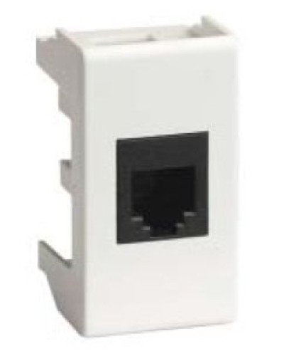 Розетка RJ-45 Viva 1 модуль белая (45048): Розетка компьютерная экранированная с одним разъёмом в Архангельске