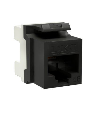 Модуль Keystone RJ45 CAT5E, 180 градусов, черный (RNK5EU180BK): Модуль неэкранированный в Архангельске